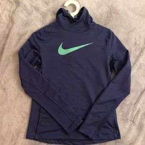 Girl’s Blue Nike HyperWarm Performance Sweatshirt. Size XL